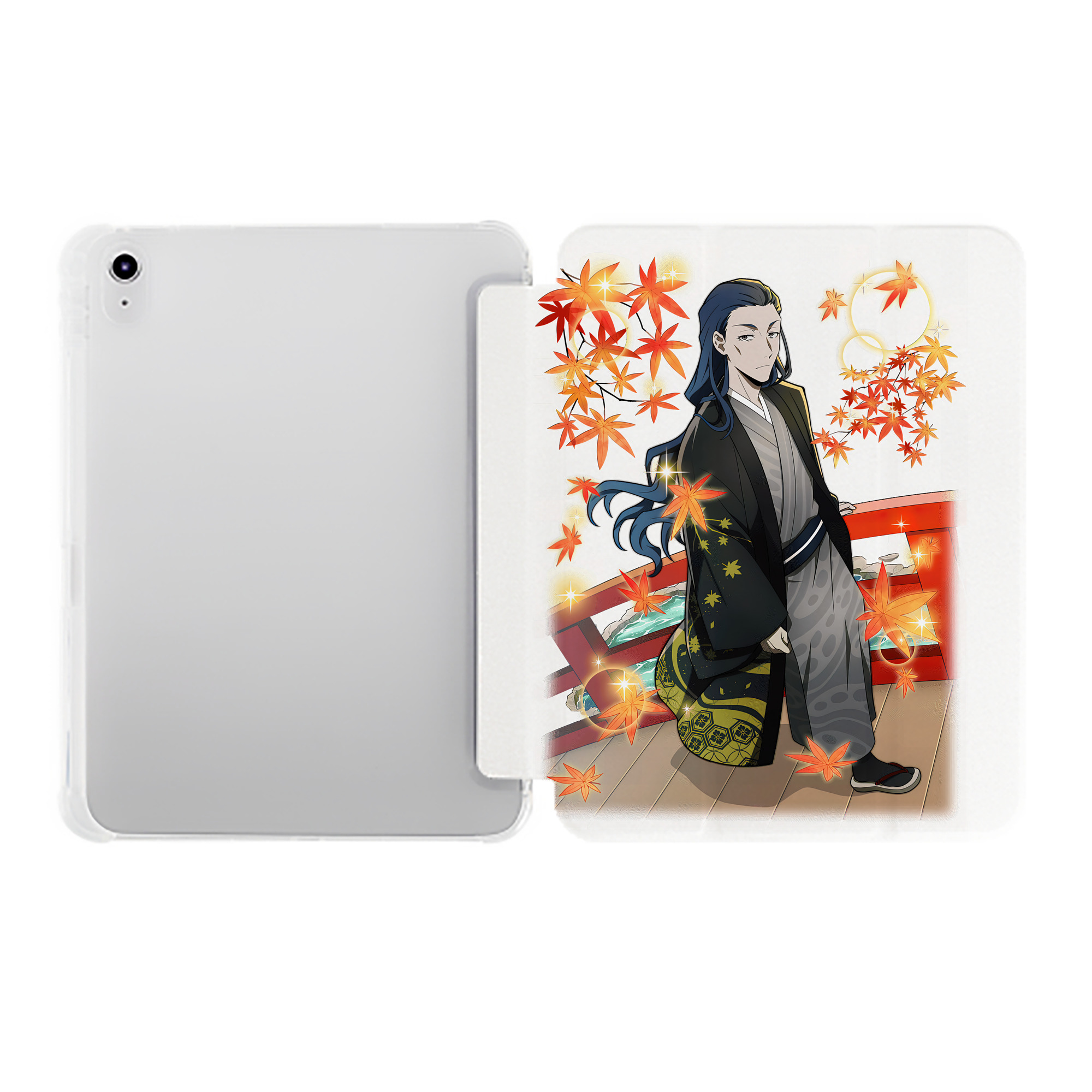 （画像用） 文豪ストレイドッグス Bungo Stray Dogs IPad ケース ペン収納付き 三つ折りスタンド PUレザー×シリコン 対応機種9.5/10.5/10.9インチ